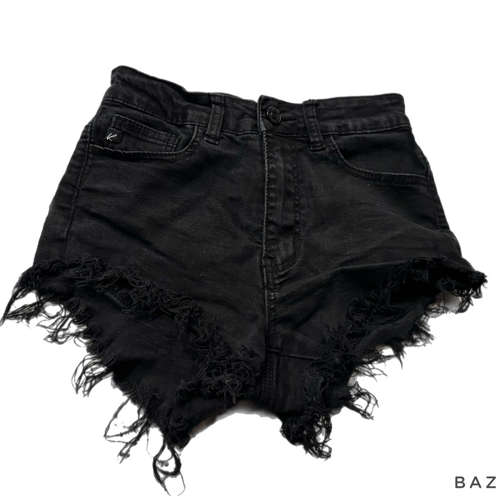Kancan black jean shorts‎